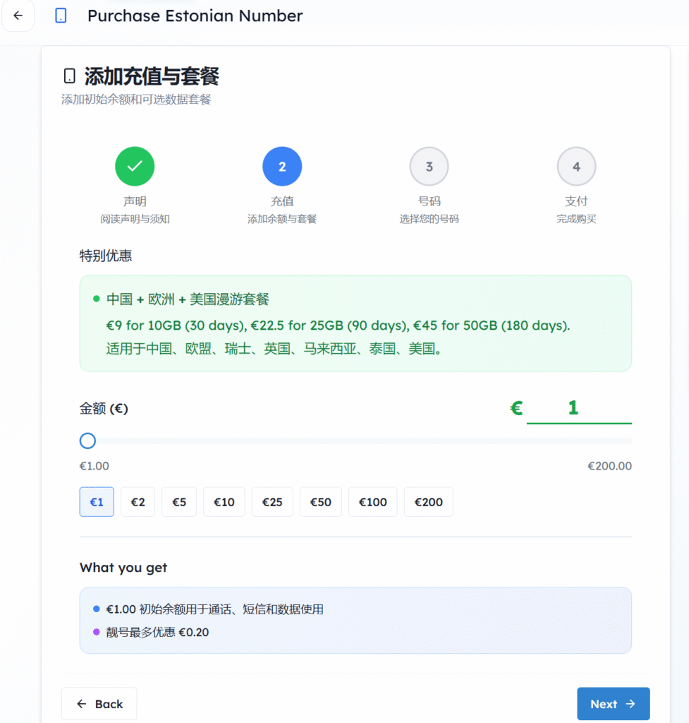esim.gg 爱沙尼亚号码充值页面